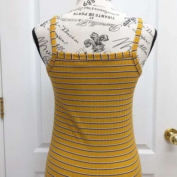 Retro D ribbed spaghetti straps dress size M - Picture 5 of 9